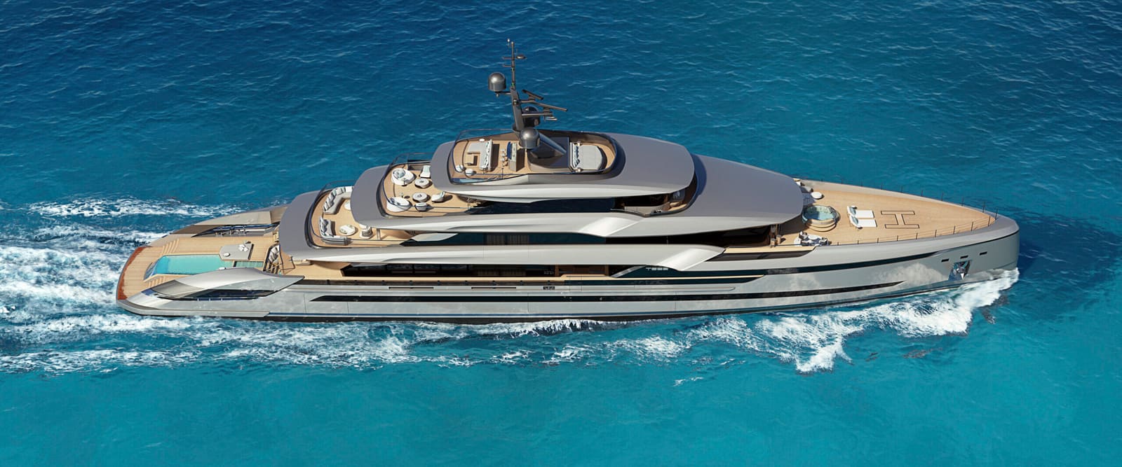 A Tankoa yacht at sea